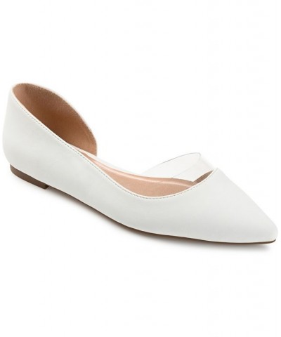 Women's Mikki Vinyl Flat White $34.85 Shoes