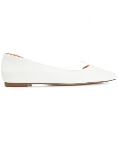 Women's Mikki Vinyl Flat White $34.85 Shoes