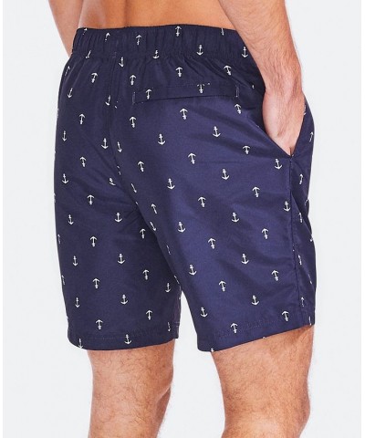 Men's Quick-Dry Anchor-Print 8" Swim Trunks PD01 $20.44 Swimsuits