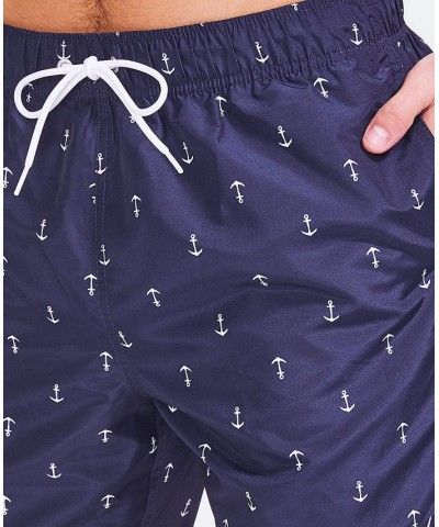 Men's Quick-Dry Anchor-Print 8" Swim Trunks PD01 $20.44 Swimsuits