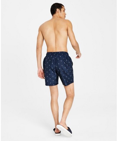 Men's Quick-Dry Anchor-Print 8" Swim Trunks PD01 $20.44 Swimsuits