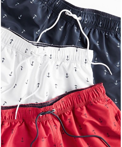 Men's Quick-Dry Anchor-Print 8" Swim Trunks PD01 $20.44 Swimsuits