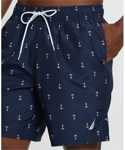 Men's Quick-Dry Anchor-Print 8" Swim Trunks PD01 $20.44 Swimsuits