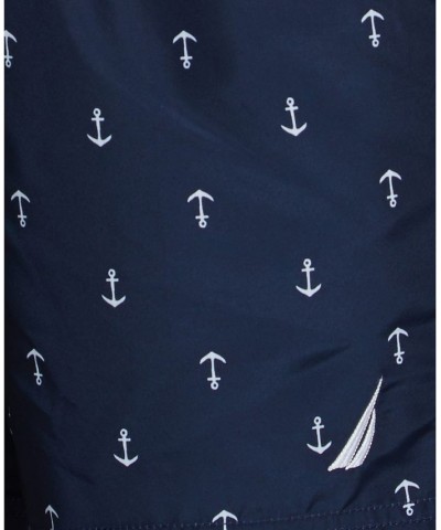 Men's Quick-Dry Anchor-Print 8" Swim Trunks PD01 $20.44 Swimsuits