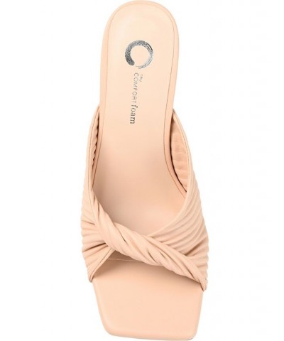 Women's Greer Pleated Sandals White $54.99 Shoes