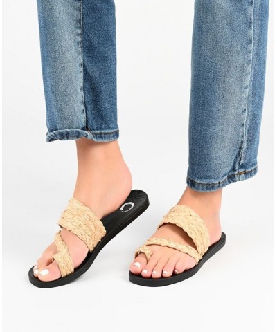 Women's Zindy Raffia Sandals PD04 $32.90 Shoes