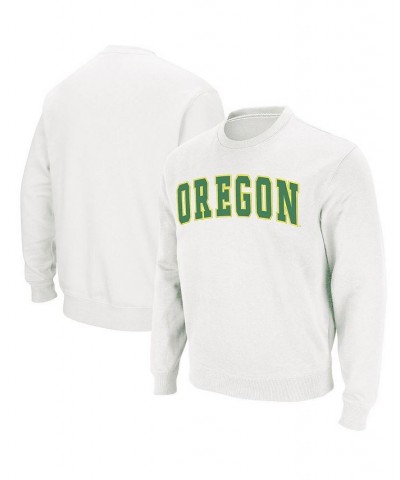 Men's White Oregon Ducks Arch Logo Sweatshirt $22.56 Sweatshirt