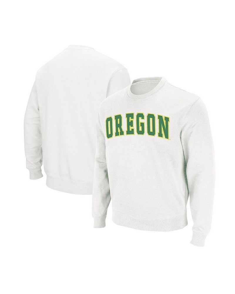 Men's White Oregon Ducks Arch Logo Sweatshirt $22.56 Sweatshirt