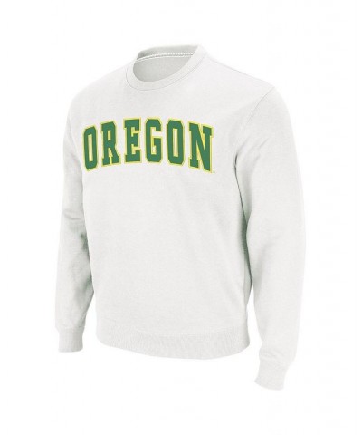 Men's White Oregon Ducks Arch Logo Sweatshirt $22.56 Sweatshirt