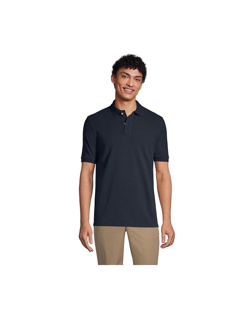 School Uniform Men's Short Sleeve Mesh Polo Shirt Classic navy $16.26 Polo Shirts