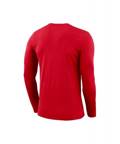 Men's Red Canada Soccer Primary Logo Legend Performance Long Sleeve T-shirt $25.00 T-Shirts