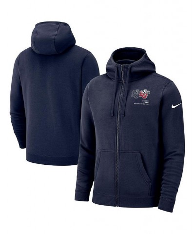 Men's Navy Liberty Flames Club Full-Zip Hoodie $39.95 Sweatshirt