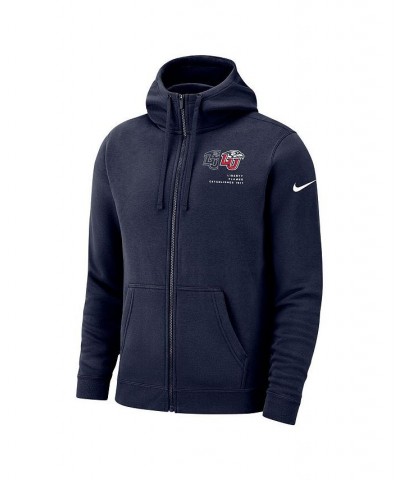 Men's Navy Liberty Flames Club Full-Zip Hoodie $39.95 Sweatshirt