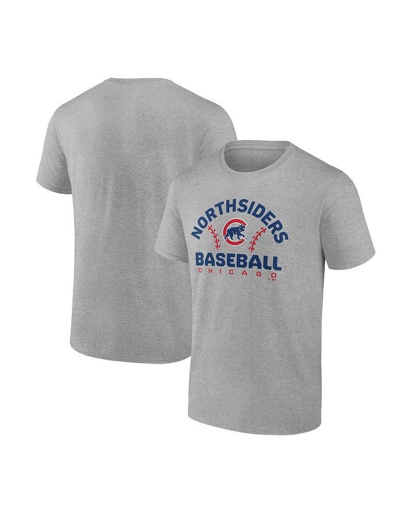 Men's Branded Heather Gray Chicago Cubs Iconic Go For Two T-shirt $19.20 T-Shirts