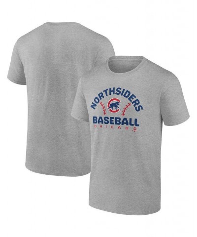 Men's Branded Heather Gray Chicago Cubs Iconic Go For Two T-shirt $19.20 T-Shirts