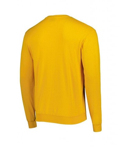 Men's Gold Rowan Profs Arch Over Logo Pullover Sweatshirt $25.00 Sweatshirt