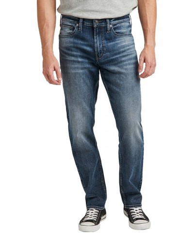 Men's Eddie Relaxed Fit Tapered Leg Jeans Blue $39.20 Jeans