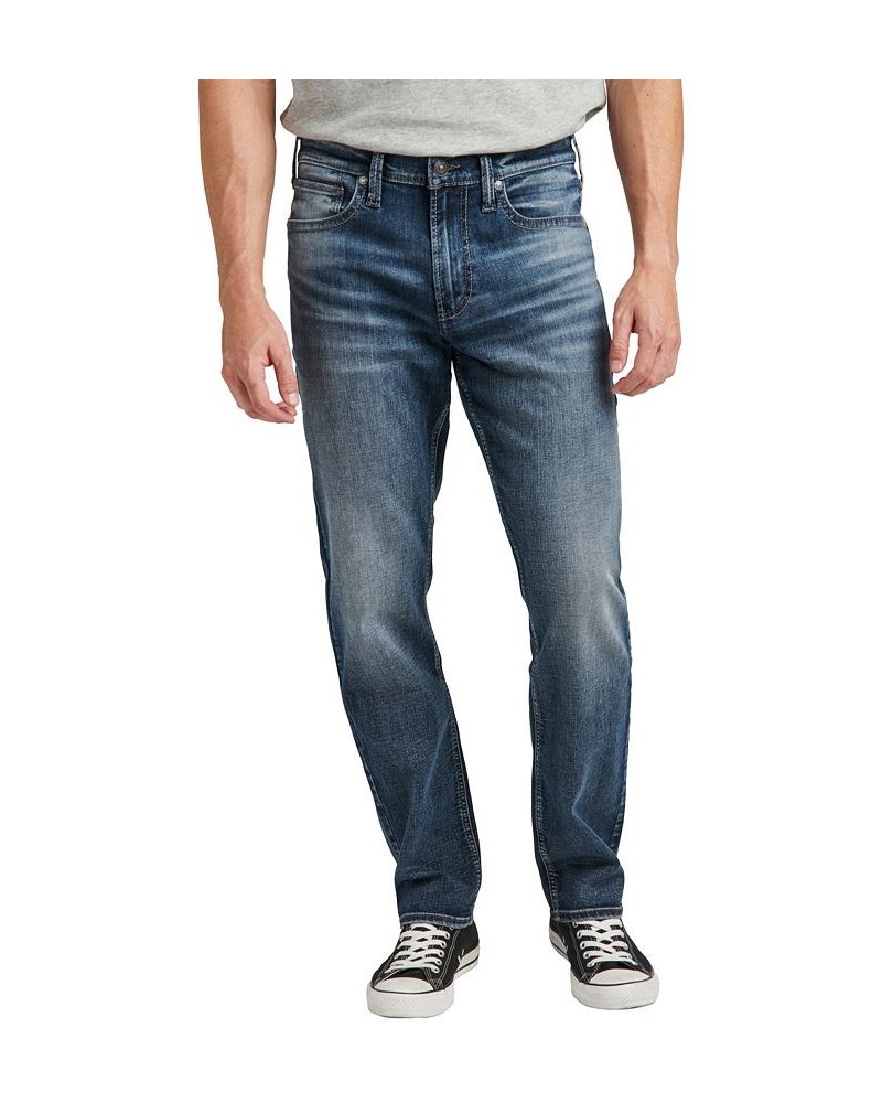 Men's Eddie Relaxed Fit Tapered Leg Jeans Blue $39.20 Jeans