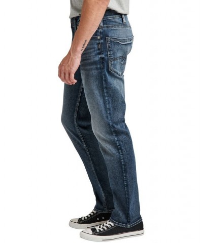 Men's Eddie Relaxed Fit Tapered Leg Jeans Blue $39.20 Jeans