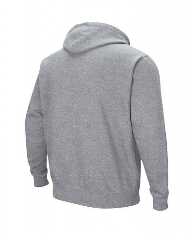 Men's Heathered Gray Xavier Musketeers Arch and Logo Pullover Hoodie $25.30 Sweatshirt