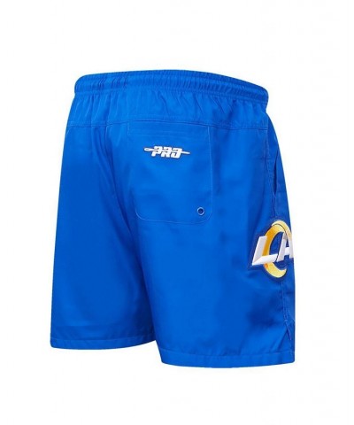 Men's Royal Los Angeles Rams Woven Shorts $36.00 Shorts