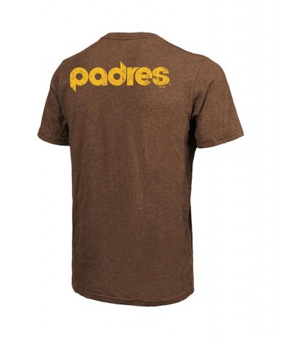 Men's Threads Brown San Diego Padres Throwback Logo Tri-Blend T-shirt $30.24 T-Shirts