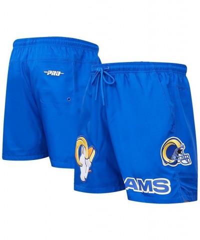 Men's Royal Los Angeles Rams Woven Shorts $36.00 Shorts