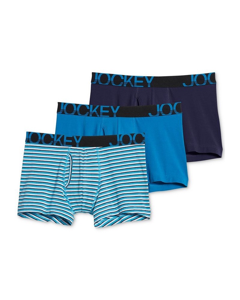 ActiveStretch™ 4" Boxer Brief - 3 Pack Blue Stripe $12.81 Underwear