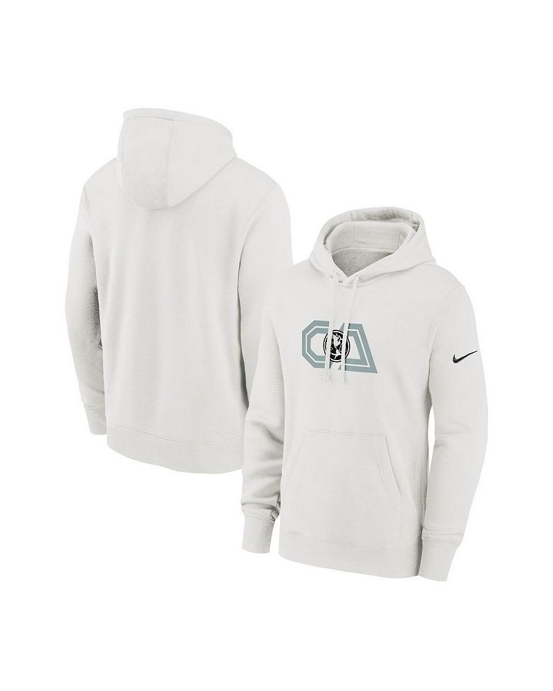 Men's White Club America Club Logo Pullover Hoodie $36.75 Sweatshirt