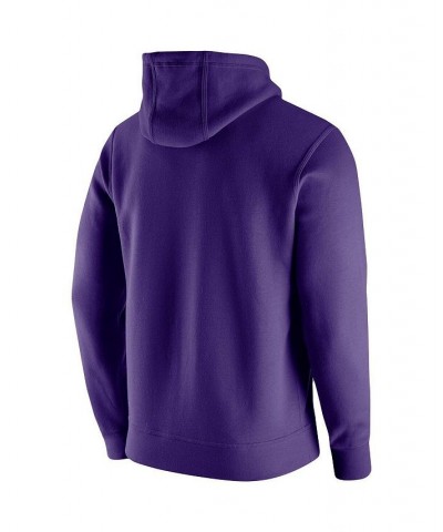 Men's Purple LSU Tigers Vintage-Inspired School Logo Pullover Hoodie $44.19 Sweatshirt