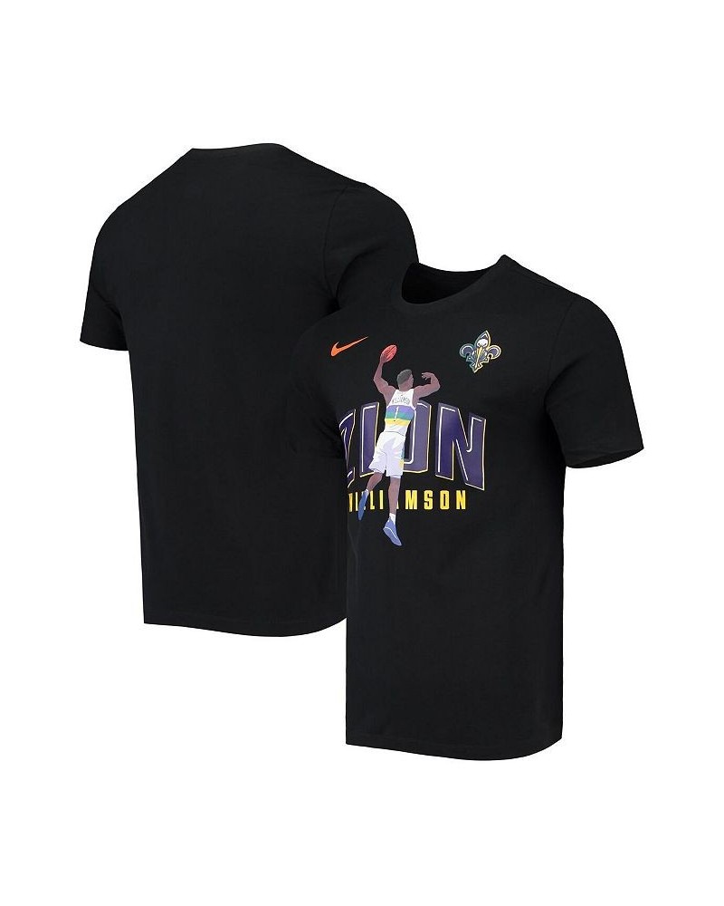 Men's Zion Williamson Black New Orleans Pelicans Hero Performance T-shirt $19.35 T-Shirts