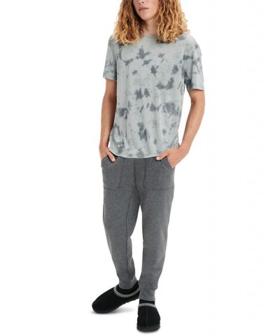 Men's Hank Slim-Fit Double-Knit Fleece Pajama Joggers Gray $40.18 Pajama