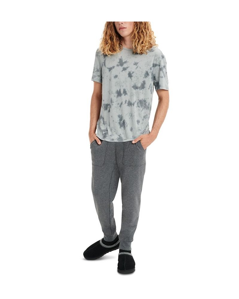 Men's Hank Slim-Fit Double-Knit Fleece Pajama Joggers Gray $40.18 Pajama