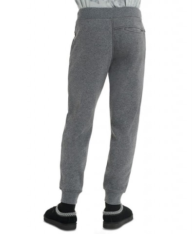 Men's Hank Slim-Fit Double-Knit Fleece Pajama Joggers Gray $40.18 Pajama