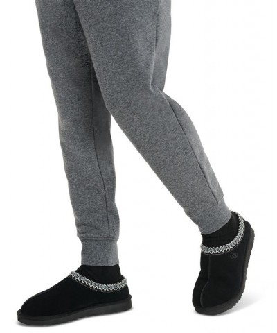 Men's Hank Slim-Fit Double-Knit Fleece Pajama Joggers Gray $40.18 Pajama