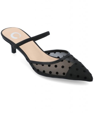 Women's Allana Mesh Heels Black $48.00 Shoes