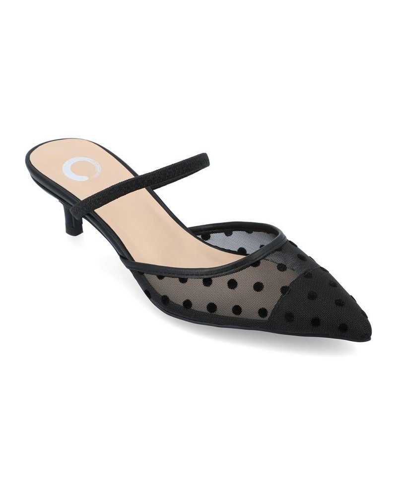 Women's Allana Mesh Heels Black $48.00 Shoes