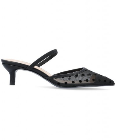 Women's Allana Mesh Heels Black $48.00 Shoes