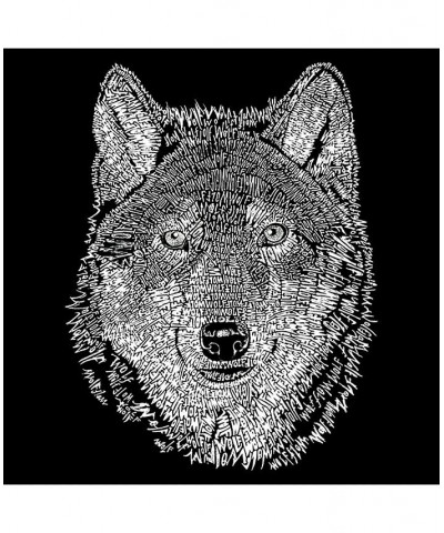 Men's Premium Word Art T-shirt - Wolf Black $25.64 T-Shirts