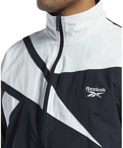 Men's Classics Vector Regular-Fit Logo Colorblocked Full-Zip Track Jacket Black $36.55 Jackets