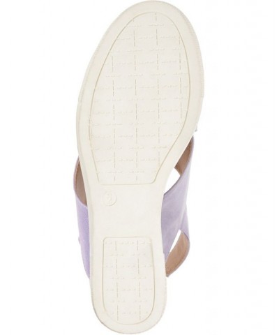 Women's Ronnie Wedge Sandals Purple $50.99 Shoes