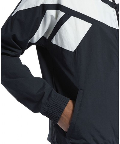 Men's Classics Vector Regular-Fit Logo Colorblocked Full-Zip Track Jacket Black $36.55 Jackets