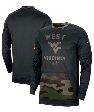 Men's Black and Camo West Virginia Mountaineers Military Appreciation Performance Pullover Sweatshirt $34.50 Sweatshirt