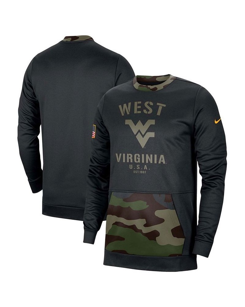 Men's Black and Camo West Virginia Mountaineers Military Appreciation Performance Pullover Sweatshirt $34.50 Sweatshirt