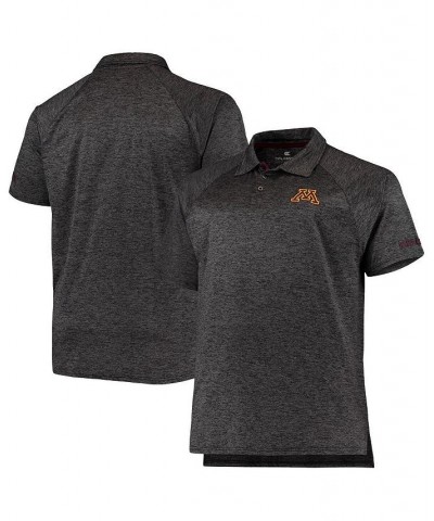 Men's Heathered Black Minnesota Golden Gophers Big and Tall Down Swing Polo Shirt $28.80 Polo Shirts