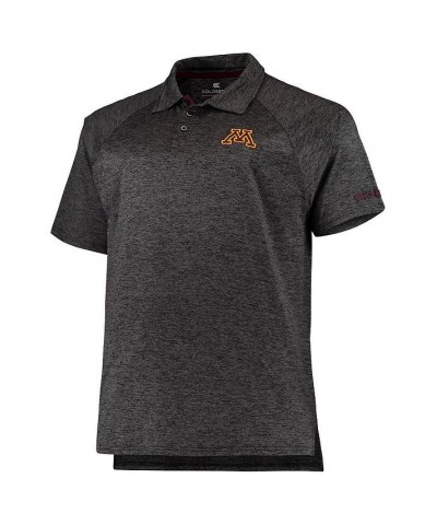 Men's Heathered Black Minnesota Golden Gophers Big and Tall Down Swing Polo Shirt $28.80 Polo Shirts