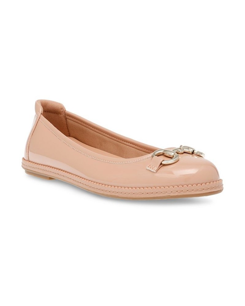 Women's Elysse Round Toe Flats PD01 $34.88 Shoes