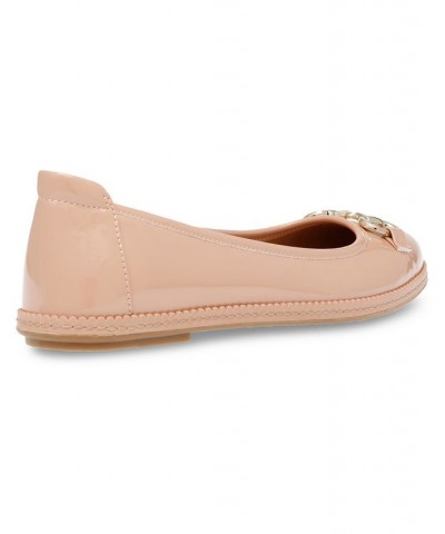 Women's Elysse Round Toe Flats PD01 $34.88 Shoes