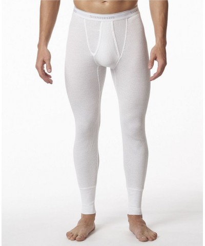 Men's Waffle Knit Thermal Long Johns White $17.63 Underwear