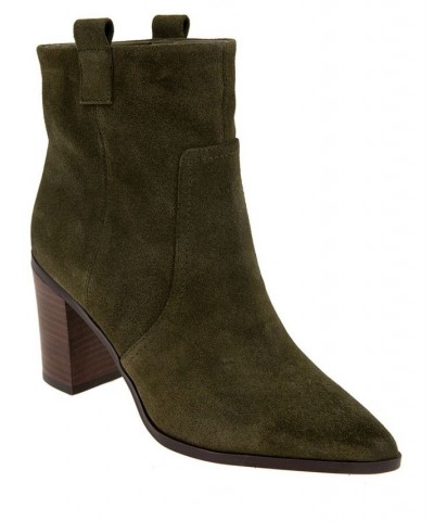 Women's Jayda Western Bootie Green $76.05 Shoes